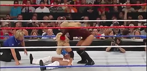  Sable beats up Torrie Wilson.